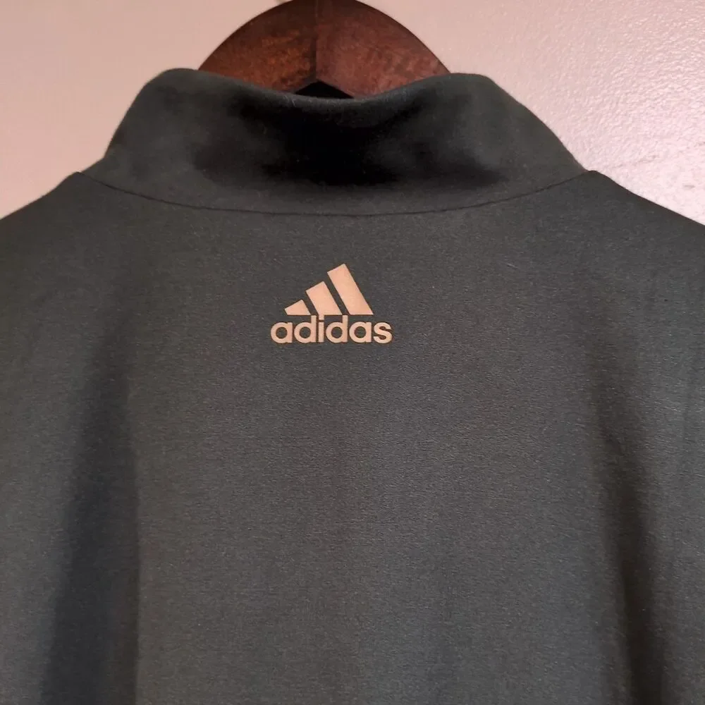Adidas Track Jacket Olive Green Womens‎ XS Zoe Saldana Legacy Streetwear Gym Run